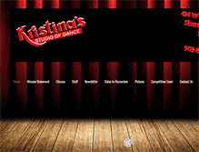 Tablet Screenshot of kristinasstudioofdance.com